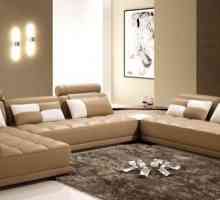 Aristokratický a elegantní béžové barvy v obývacím pokoji