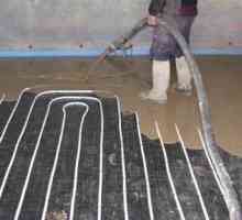 Betonový potěr pro teplou vodu podlahu