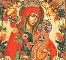 Zdrávas Maria „unfading barvu.“ Hodnota ikonou a jeho historii