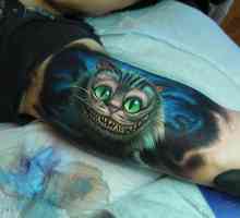 „Cheshire Cat“ - tetování s kladnou hodnotou pro optimistických lidí