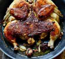 „Tabák kuře v pánvi“: klasický recept a vaření poznámky