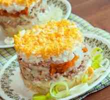 Udělejte si salát z konzervovaného makrely v různých způsobech