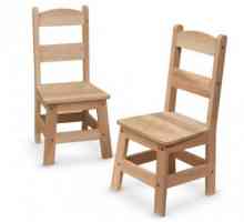Vysoké židle s rukama: výkresy, rozměry