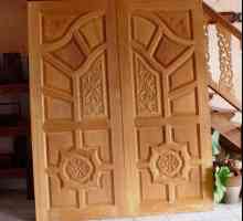 Dveře ze dřeva ručně. Výroba dřevěné dveře: kresby, fotografie