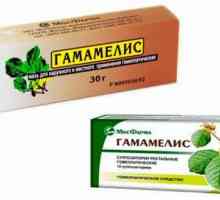 „Hamamelis“ - svíčky a mast hemoroidy: návod k použití, analogy