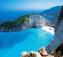 Řecko písečná pláž jako rekreační karty