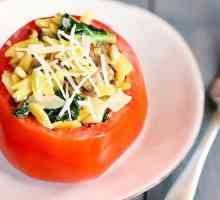 Jak vařit lahodné plněné rajčat v troubě