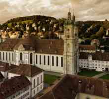 Opatství St. Gall. Švýcarsko atrakce
