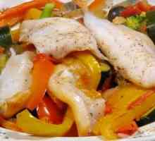 Velmi užitečné recept: Dušená ryba se zeleninou a orientální