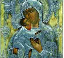 Jeden z ruských svatyní - ikona Božské Matky Fedorov