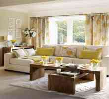 Dekorace v okně obývacího pokoje. Moderní design okna v obývacím pokoji: fotografie