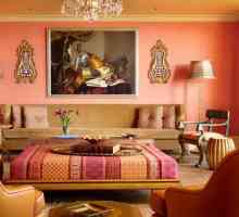 Barva broskev v interiéru - tiché, luxusní povrchové úpravy