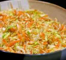 Krok za krokem receptu vitaminu salát zelí a mrkev