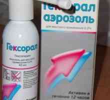 Lék "Geksoral" (aerosol). Návod k použití
