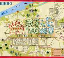 Pushchino, Moskevská oblast. Pushchino na mapě. Středisko "Pushchino", Moscow region