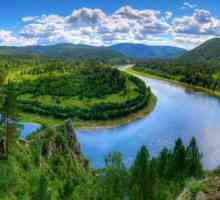 River mana Krasnojarsk Territory. Relax na řece Mana