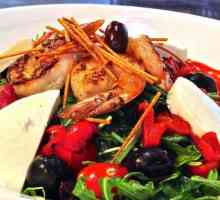 Salát s smažené krevety: recepty