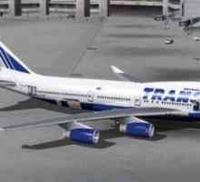 Řidičské letadlo "Boeing-747-400", "Transaero". Nejlepší místa