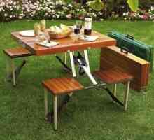 Skládací stolek turistika - úspěšný model pro příjemný piknik