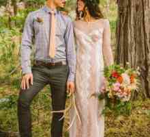 Svatba v Boho styl. Originální svatební šaty ve stylu Boho pro nevěstu