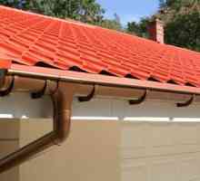 Žlaby na střechy z kovu: erekci. Odtokové pozinkované kovové střeše