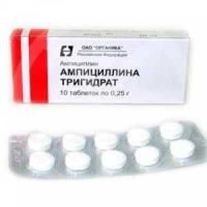 Antibakteriální „ampicilin trihydrát“: návod k použití