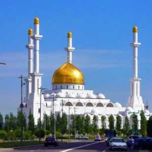 Atrakce kazašské stepi. Almaty mešita - Střední Asii islámský kultura