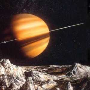 Как нарисовать планеты? Изображение сатурна на фоне звездного неба и лунного пейзажа