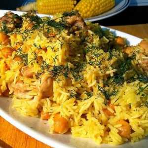 Jak vařit rizoto v pánvi za použití vepřové a dlouhozrnné rýže?