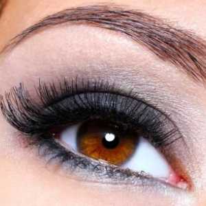 Make-up pro hnědé oči „kouřové oči“: Paleta barev a stupeň rozvoje