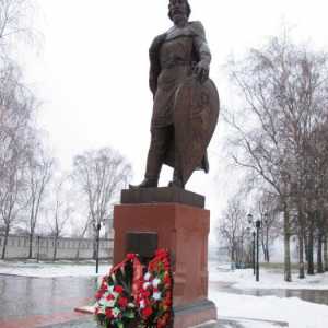 Pomník Alexandra Něvského. Katedrála svatého Alexandra Něvského v Rusku