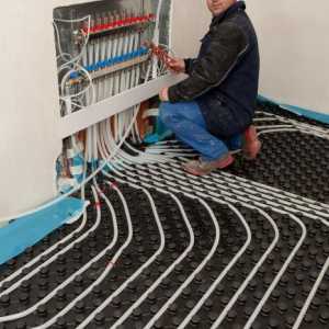 Profilové montážní rohože pro podlahové topné vody