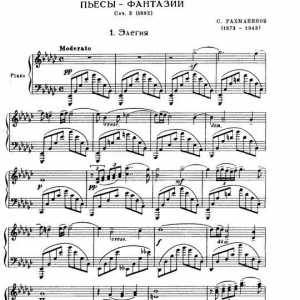 Rachmaninov: seznam. Známá práce Rachmaninov