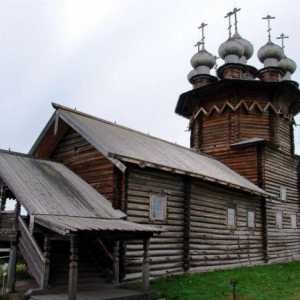 Ruský dřevěný kostel. Kizhi: památky dřevěné architektury Ruska