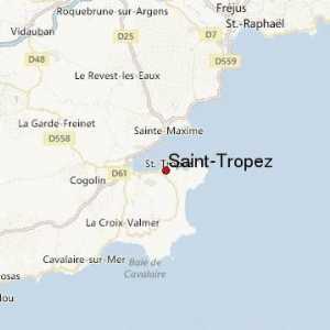 Saint-Tropez: Umístění na mapě France, popis a zajímavosti