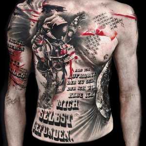Tetování thrash polka - skutečný tetování provokaci