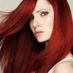 Tmavě červená barva na vlasy