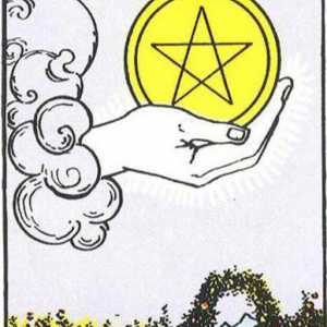 Ace of Pentagramy. tarotové karty. Význam a interpretace