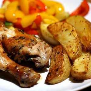 Chutné a vydatné kuřecí stehno s bramborovou v troubě