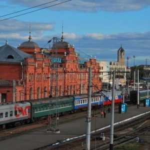 Vlakové nádraží Kazan. Historie a současnost